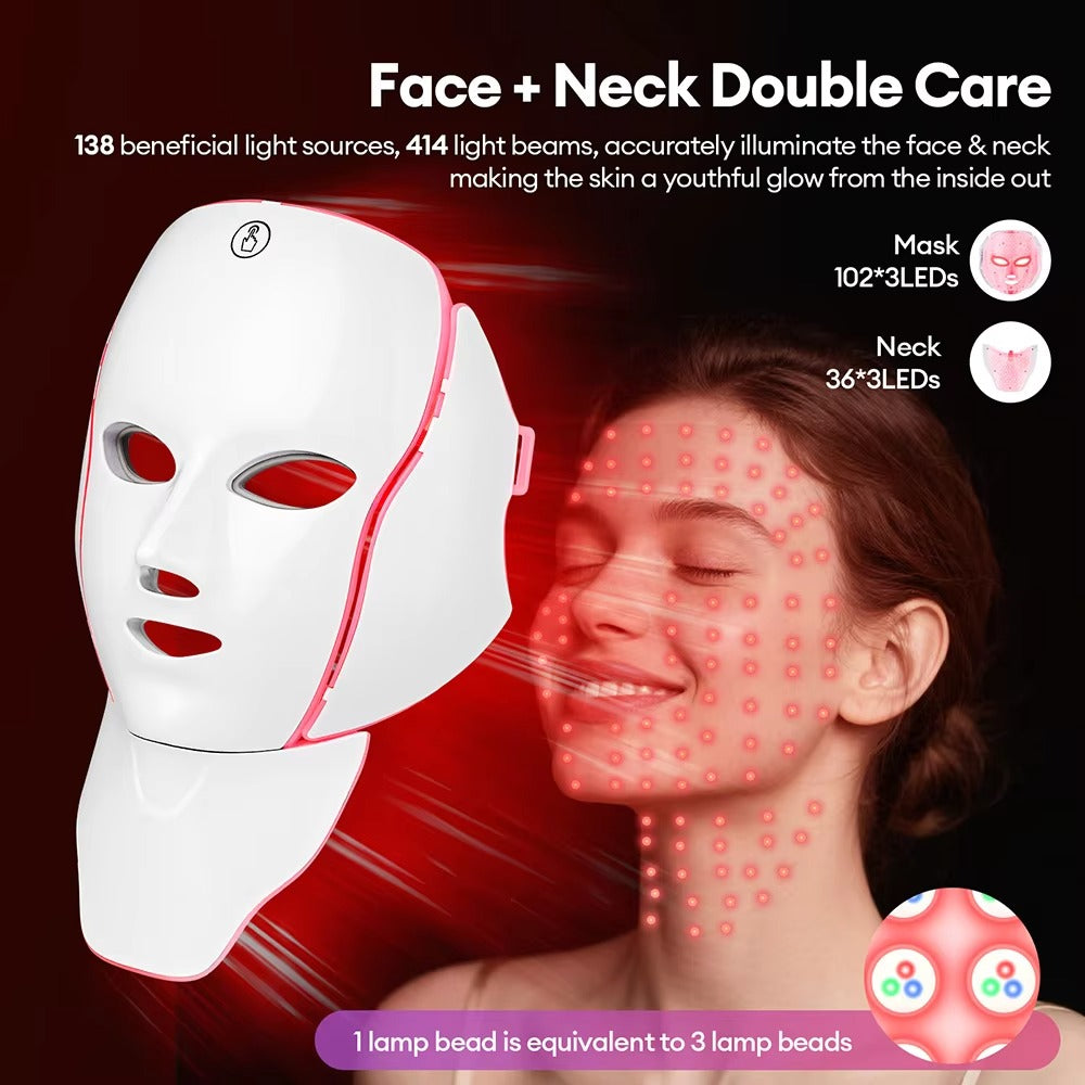 LED Face Mask – Anti-Aging Skin Tightening Light Therapy